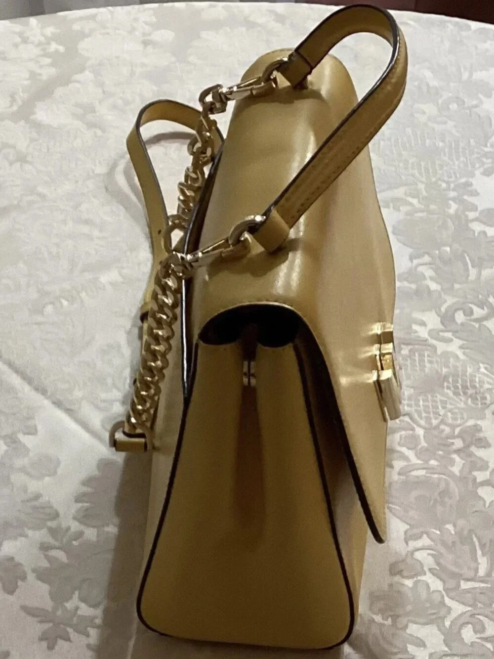 MICHAEL KORS Leather Yellow Medium Cross Bag